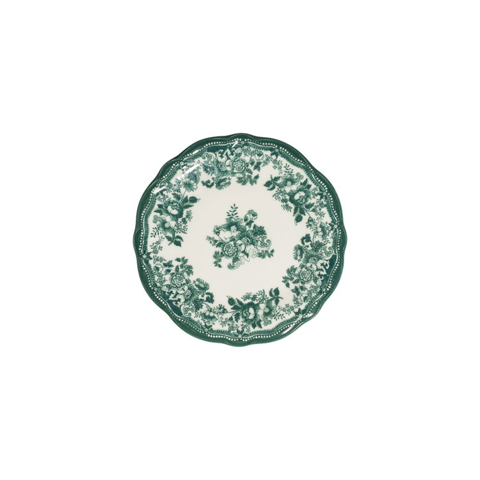 Hermia Velour Green Fulya Juego de Cena de 24 Piezas Blanco y Verde Hermia Velour Green Fulya Juego de Cena de 24 Piezas Blanco y Verde